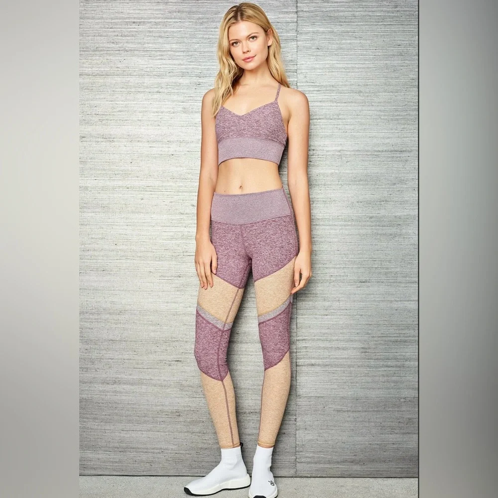 ALO Yoga AloSoft Sheila Legging Dragonfruit Heather/Carmel - Picture 3 of 13
